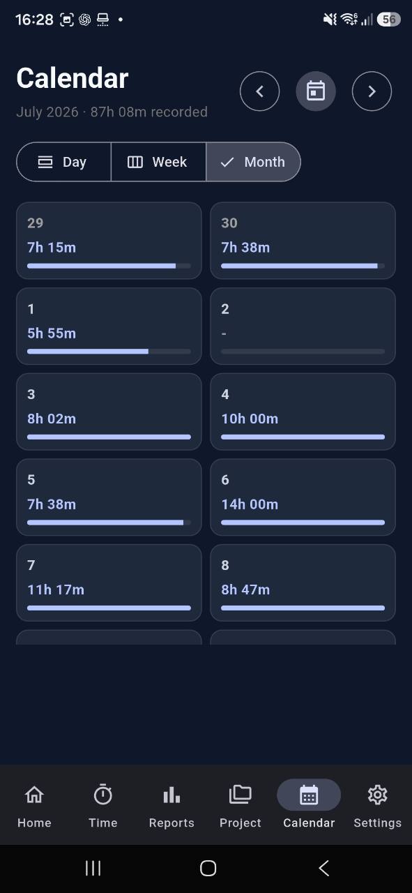Calendario — TaskTime for Android